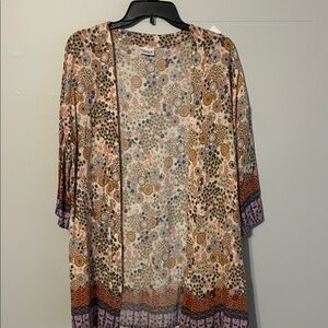 Lulla Collection  Multicolor Floral Women's duster/cover up. Small. 💯 cotton.